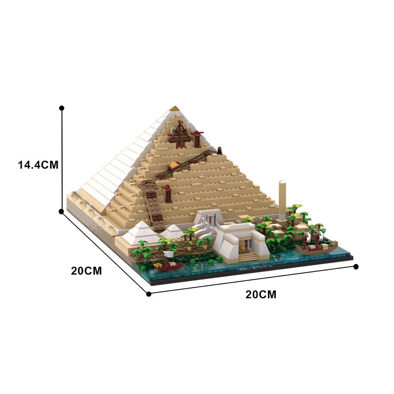 Building Of The Great Pyramid 1467pcs