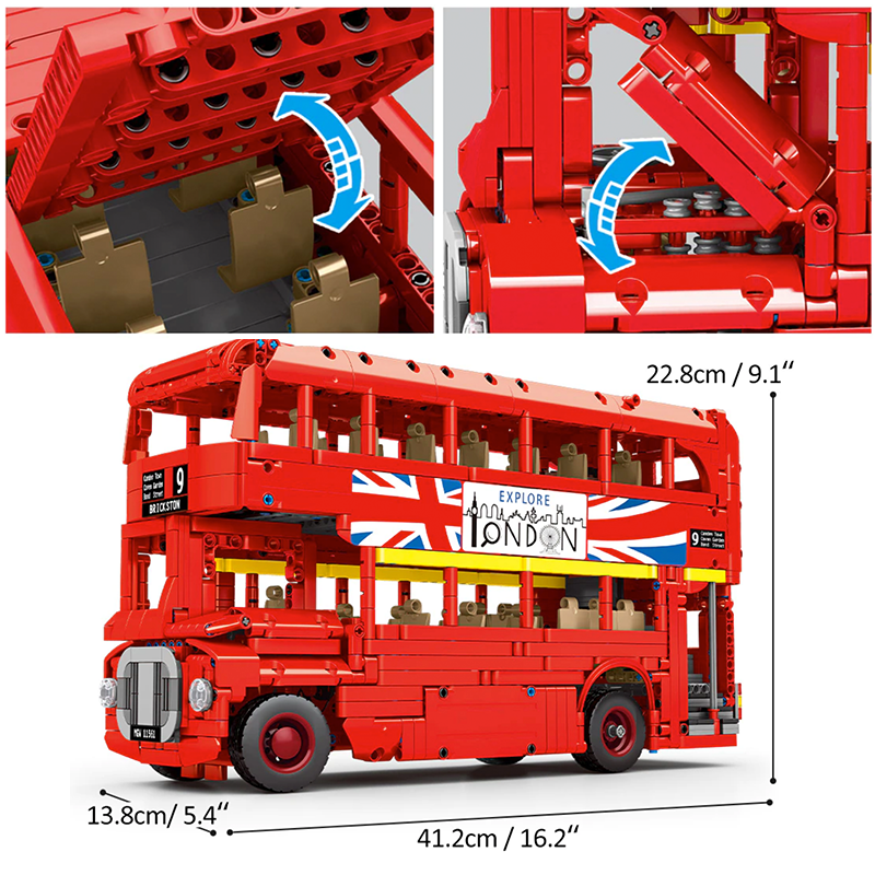 Remote Controlled London Bus 1662pcs