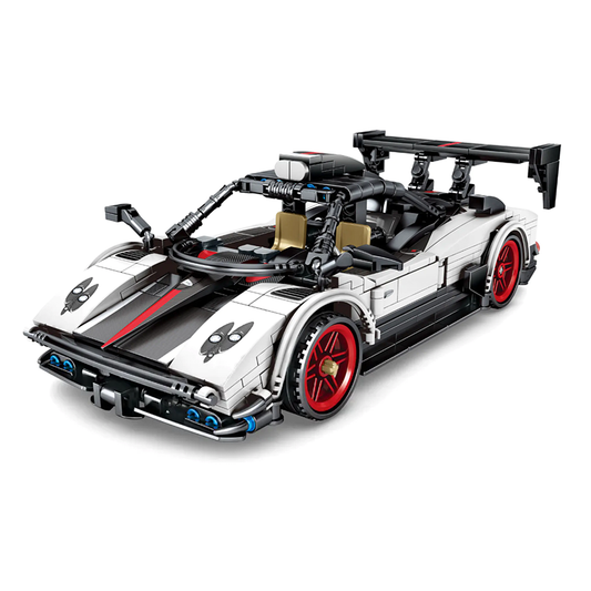 White Hypercar 608pcs