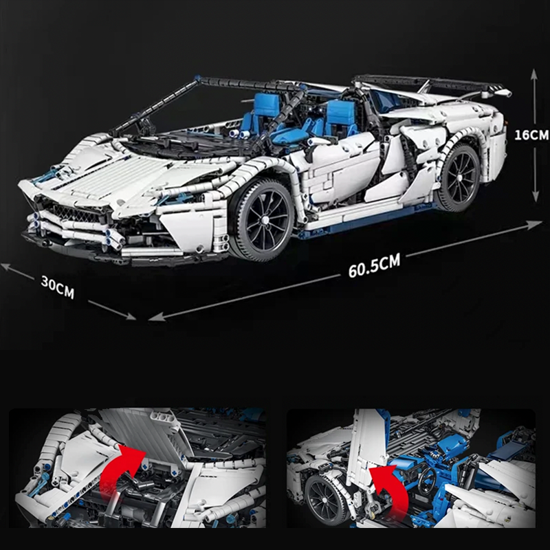 Remote Controlled Convertible White Bull 4037pcs