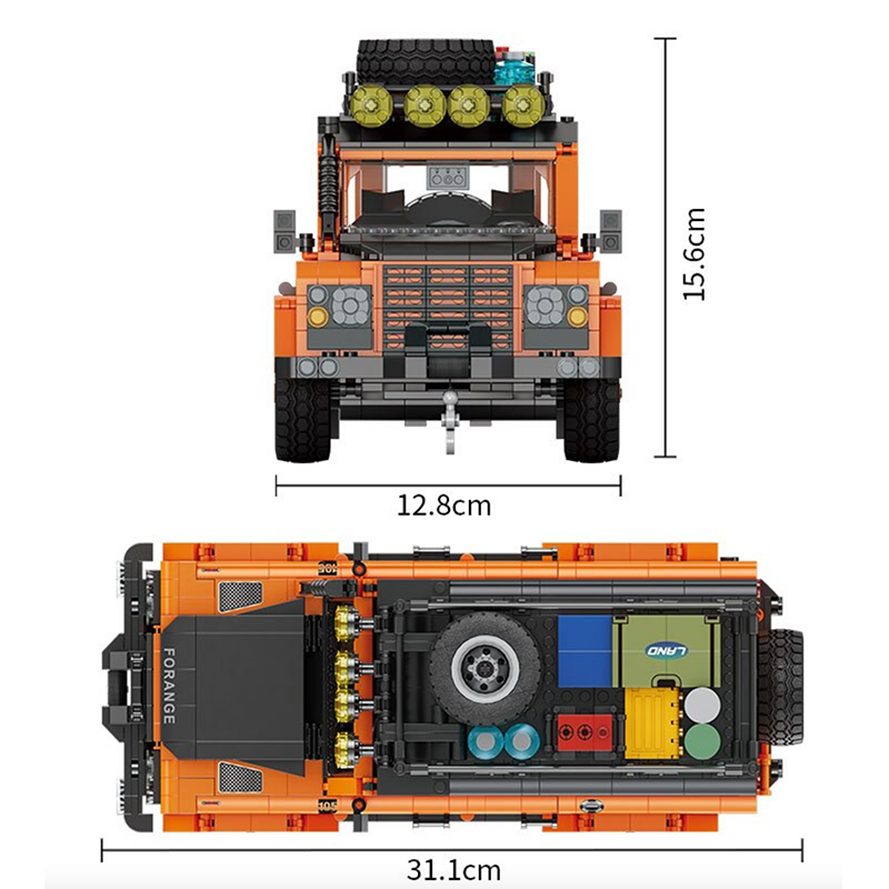 Classic British Off Roader 1268pcs