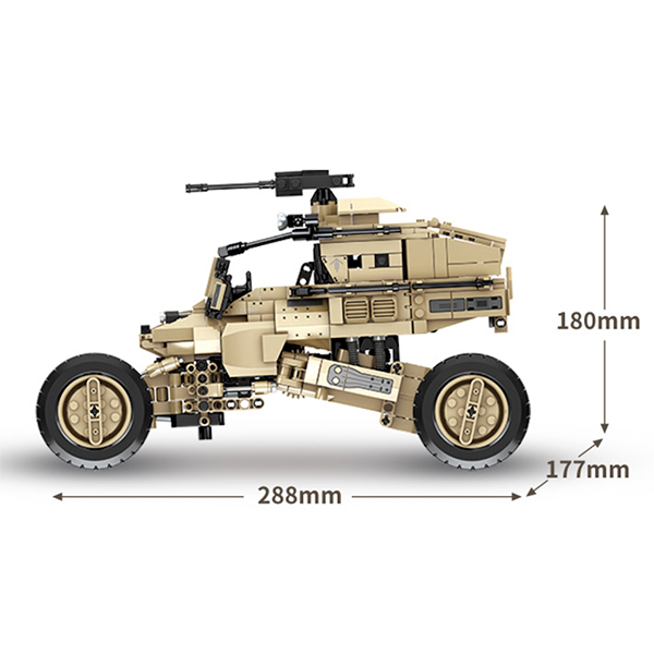 Remote Controlled Army Buggy 1181pcs