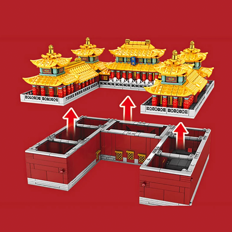 "Red Dragon" Palace 1904pcs