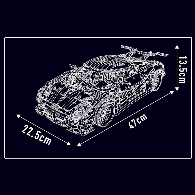 Remote Controlled Swedish Hypercar 3064pcs