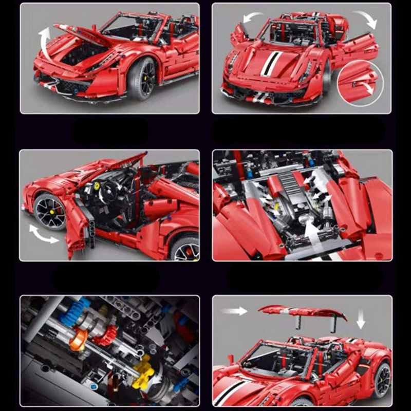 Remote Controlled Convertible Italian Supercar 3607pcs